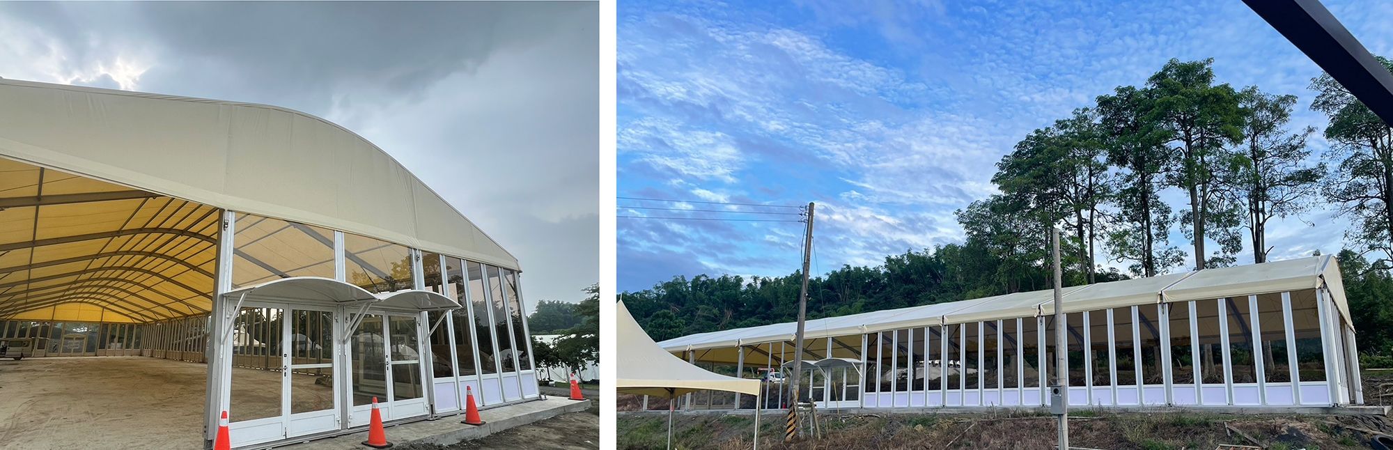 Wen's Phoenix Structure Tents successfully withstood Typhoon Gaemi's Level 10 strong winds.