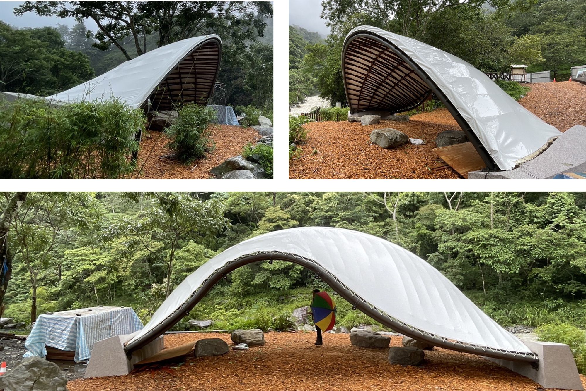 Wen's Phoenix Customized membrane structure design successfully withstood Typhoon Gaemi's Level 8 winds.